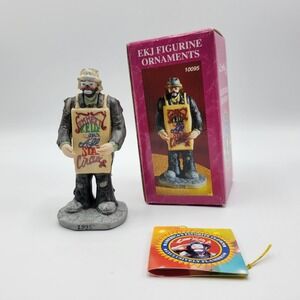 Vtg 1995 Flambro 10095 Clown Christmas Ornament Holiday Emmett Kelly Jr. Signed